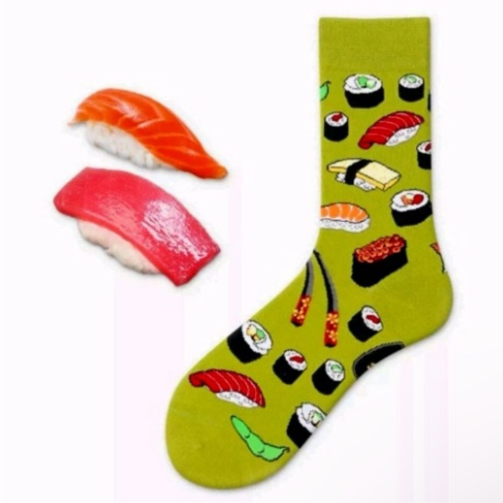 Unisex Sushi Socks ONE SIZE NWT
